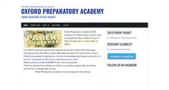 Desktop Screenshot of oxfordpreparatoryacademy.org