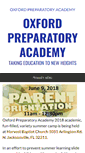 Mobile Screenshot of oxfordpreparatoryacademy.org